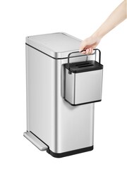 Eko Stainless Steel Puro Caddy 3L Bin - Image 5 of 6