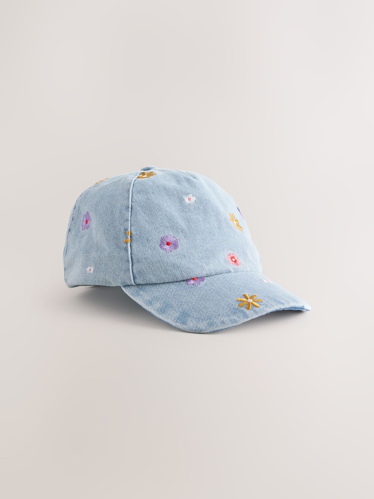 Fleur jaune - Casquette en jean (1-16 ans) - Image 1 de 3