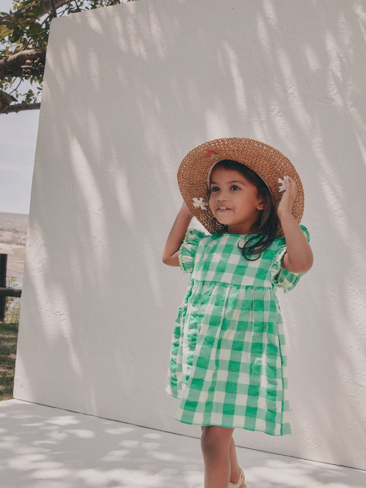 Red Flower Straw Sun Hat (3mths-13yrs) - Image 5 of 5