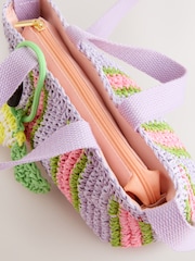 Lilac Purple Cross-Body Bag - Image 4 of 5