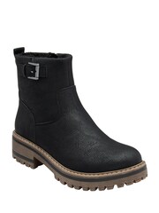 Lotus Black Casual Ankle Boots - Image 1 of 4