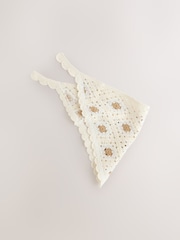 Cream Crochet Triangle Headscarf (3-16yrs) - Image 3 of 3