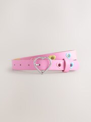 Bright Pink Heart Buckle Party Belt - Image 1 of 3