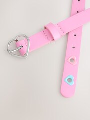 Bright Pink Heart Buckle Party Belt - Image 3 of 3