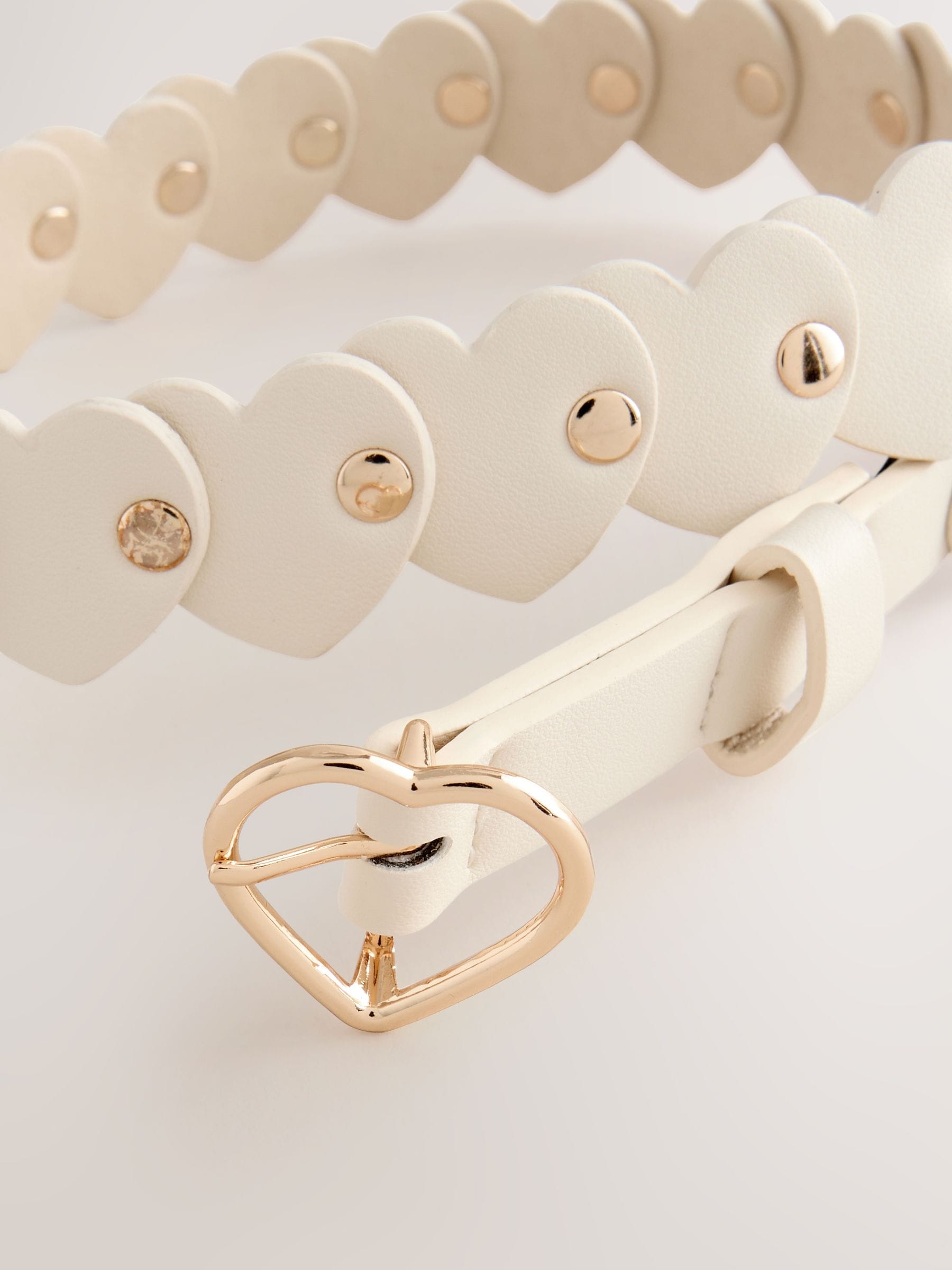 Buy Ecru Western Heart Belt from Next USA
