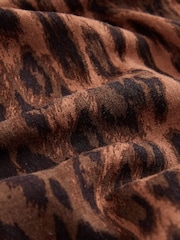 Animal Print Linen Playsuit - Image 8 of 9