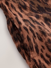 Animal Print Linen Playsuit - Image 9 of 9