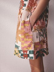 Palm Linen Playsuit - Image 4 of 8