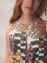 Palm Linen Playsuit - Image 5 of 8