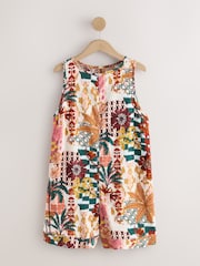 Palm Linen Playsuit - Image 6 of 8