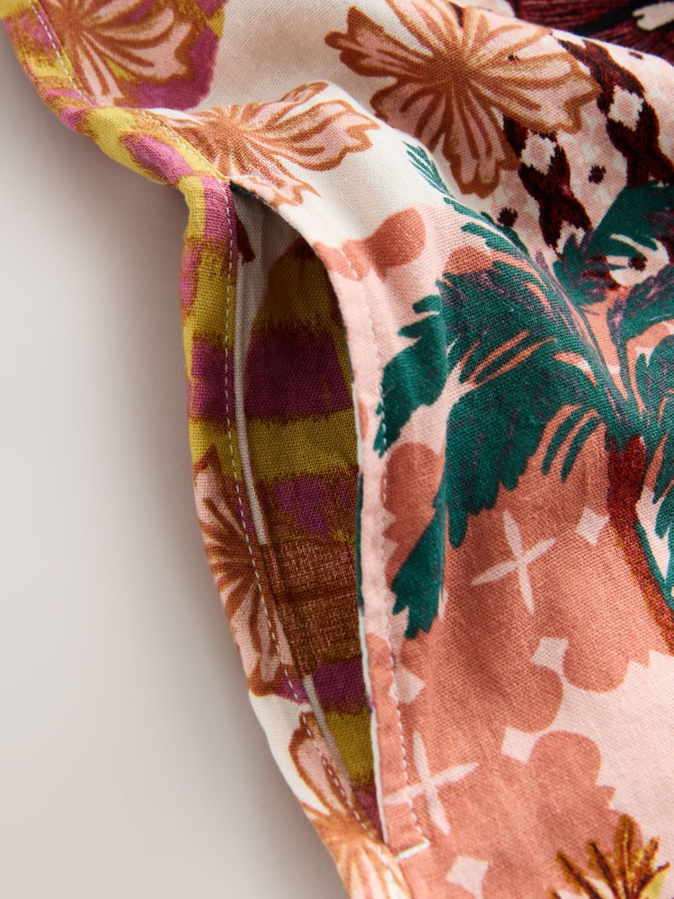 Palm Linen Playsuit - Image 8 of 8