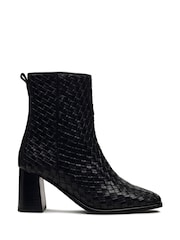 Radley Threadneedle Street Weave Sq. Toe Heeled Boots - Imagem 3 de 5