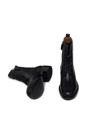 Radley Rotherhithe Street Clean Military Lace Up Black Boots - Image 5 of 5
