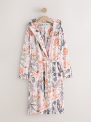 Peach Pink Kew Collection Cosy Lightweight Dressing Gown - Image 1 of 3