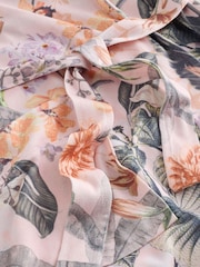 Peach Pink Kew Collection Cosy Lightweight Dressing Gown - Image 2 of 3