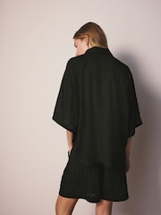 Black Linen Shirt - Image 4 of 9