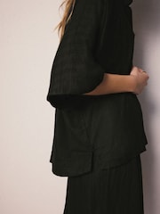 Black Linen Shirt - Image 5 of 9