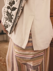 Cream Embroidered Sweatshirt - Image 5 of 7