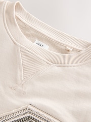 Cream Embroidered Sweatshirt - Image 9 of 12
