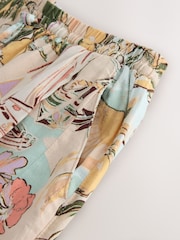 Coral and Blue Linen Scene Shorts - Image 5 of 6