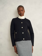 Hobbs Black Simona Knitted Jacket - Image 1 of 4