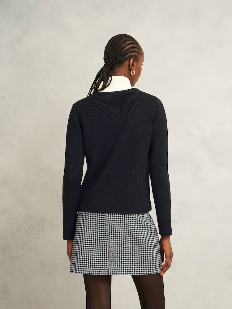 Hobbs Black Simona Knitted Jacket - Image 2 of 4