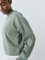 Teal Blue Textured Sweatshirt - Image 2 of 7