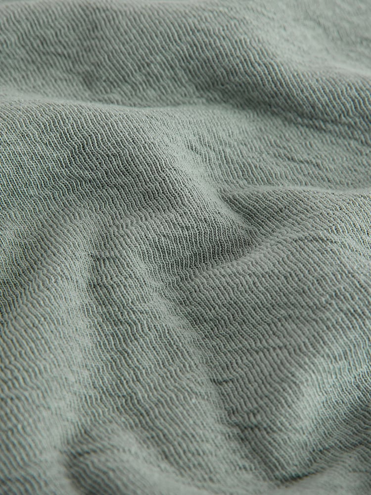 Teal Blue Textured Sweatshirt - Image 7 of 7