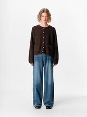 OBJECT Brown Button Cardigan - Image 2 of 4