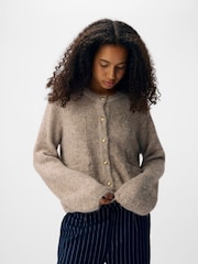 OBJECT Cream Button Cardigan - Image 3 of 6