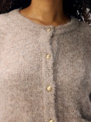 OBJECT Cream Button Cardigan - Image 4 of 6