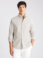 MOSS Off White Washed Oxford Shirt - Image 1 of 4