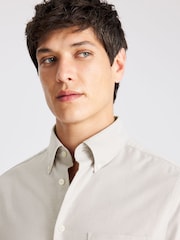 MOSS Off White Washed Oxford Shirt - Image 3 of 4
