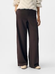 OBJECT Brown Wide Leg Trousers - Image 4 of 5