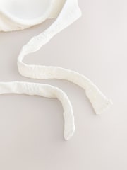 Cream Broderie Padded Wired Plunge Bikini Top - Image 3 of 4