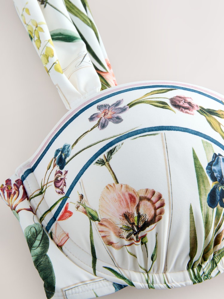 Alb - Balcony Bandeau Bikin Top - Imaginea 2 din 3