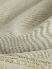 Khaki Green Funnel Neck Cotton Utility Jacket - Image 14 of 14