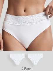 White Ultimate Comfort Knickers 2 Pack - Image 1 of 9