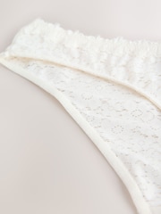 Cream - Brazilske Knickers od čipke - Slika 6 od 7