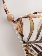 Cream Animal Palm Reversible Triangle Top - Image 7 of 9