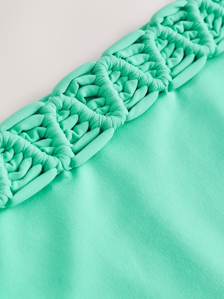 Grün - Macrame High Leg Bikini Bottom - Bild 6 von 6