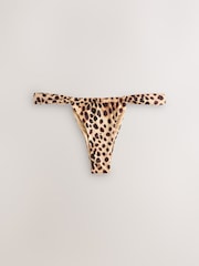 הדפס מנומר חום  - תחתוני ביקיני - תמונה 1 מתוך 4