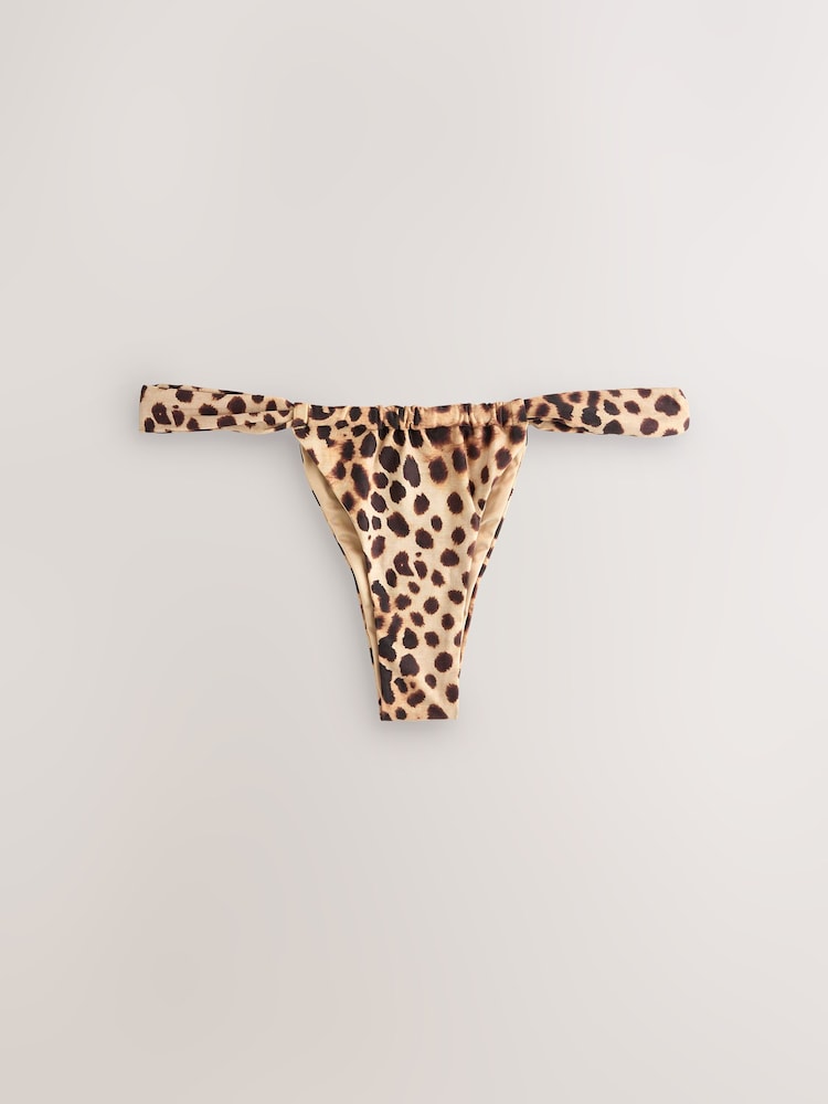 הדפס מנומר חום - תחתוני ביקיני - תמונה 1 מתוך 4 הדפס מנומר חום - תחתוני ביקיני - תמונה 1 מתוך 4