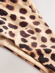 Brown Leopard Print Tanga Bikini Bottoms - Image 6 of 7