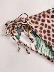 Cream Animal Palm Tieside Reversable Bikini Bottom - Image 4 of 4