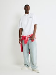 River Island White Oversized Fit Palais Prives T-Shirt - Image 3 of 4