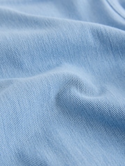 Bleach Blue Wrap Waist Jersey Denim Wide Leg Trousers - Image 7 of 8