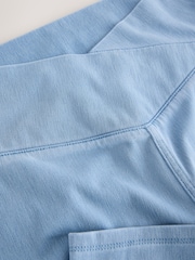 Bleach Blue Wrap Waist Jersey Denim Wide Leg Trousers - Image 8 of 8