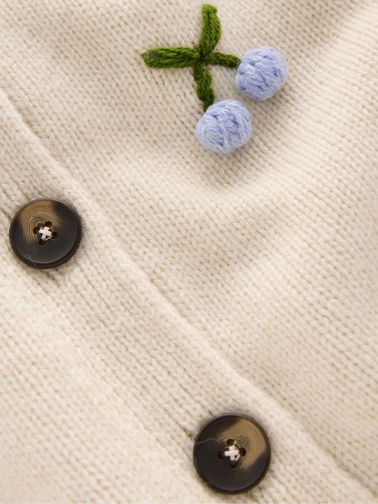 Boden Natural Natalie Embroidered Cardigan K1112 - Image 8 of 8 Boden Natural Natalie Embroidered Cardigan K1112 - Image 8 of 8