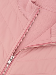 Reiss Pink Hansel 3-9 yrs Hybrid Quilted Knit Jacket - Image 5 of 5